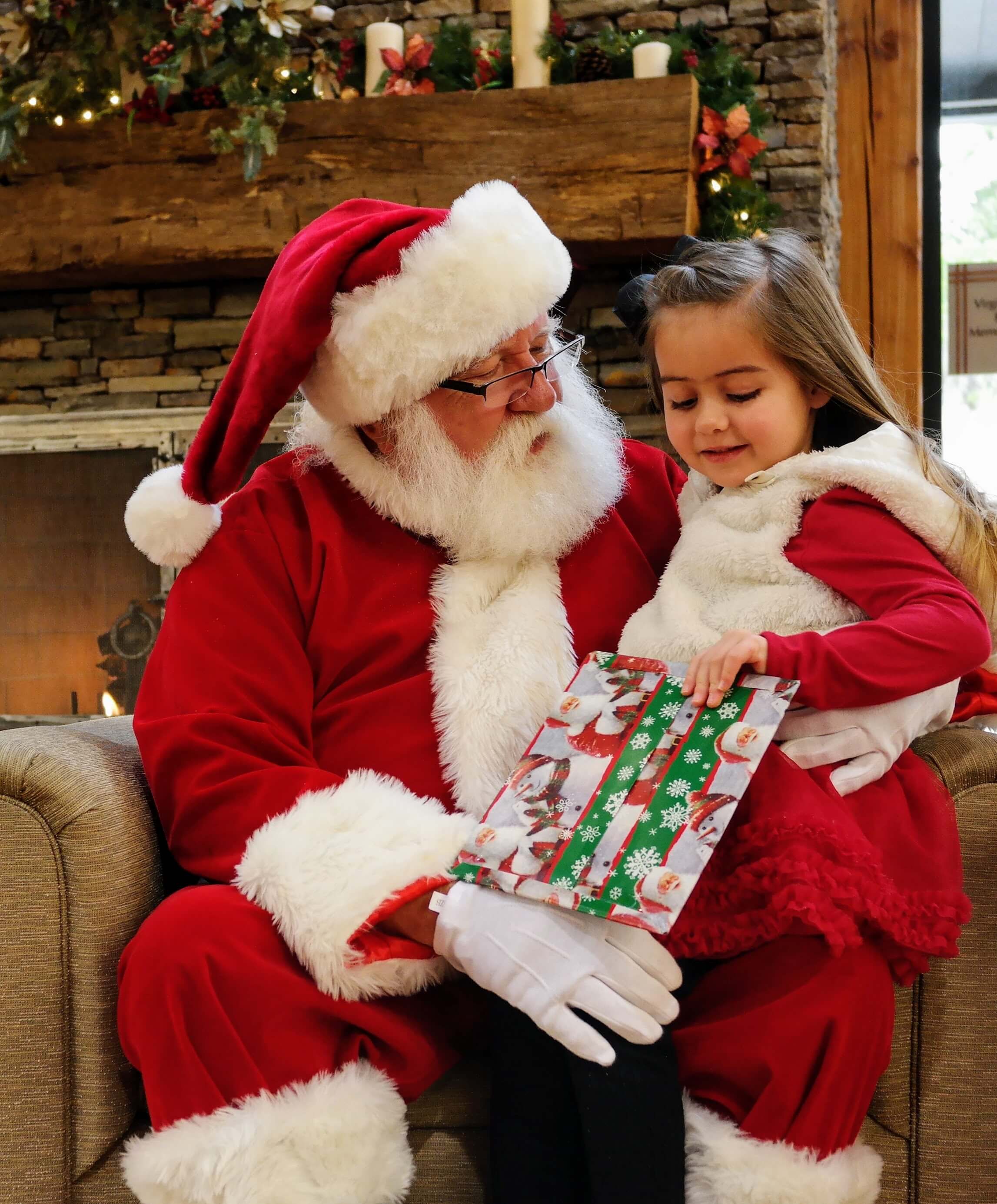 Santa gifts children a book of their own