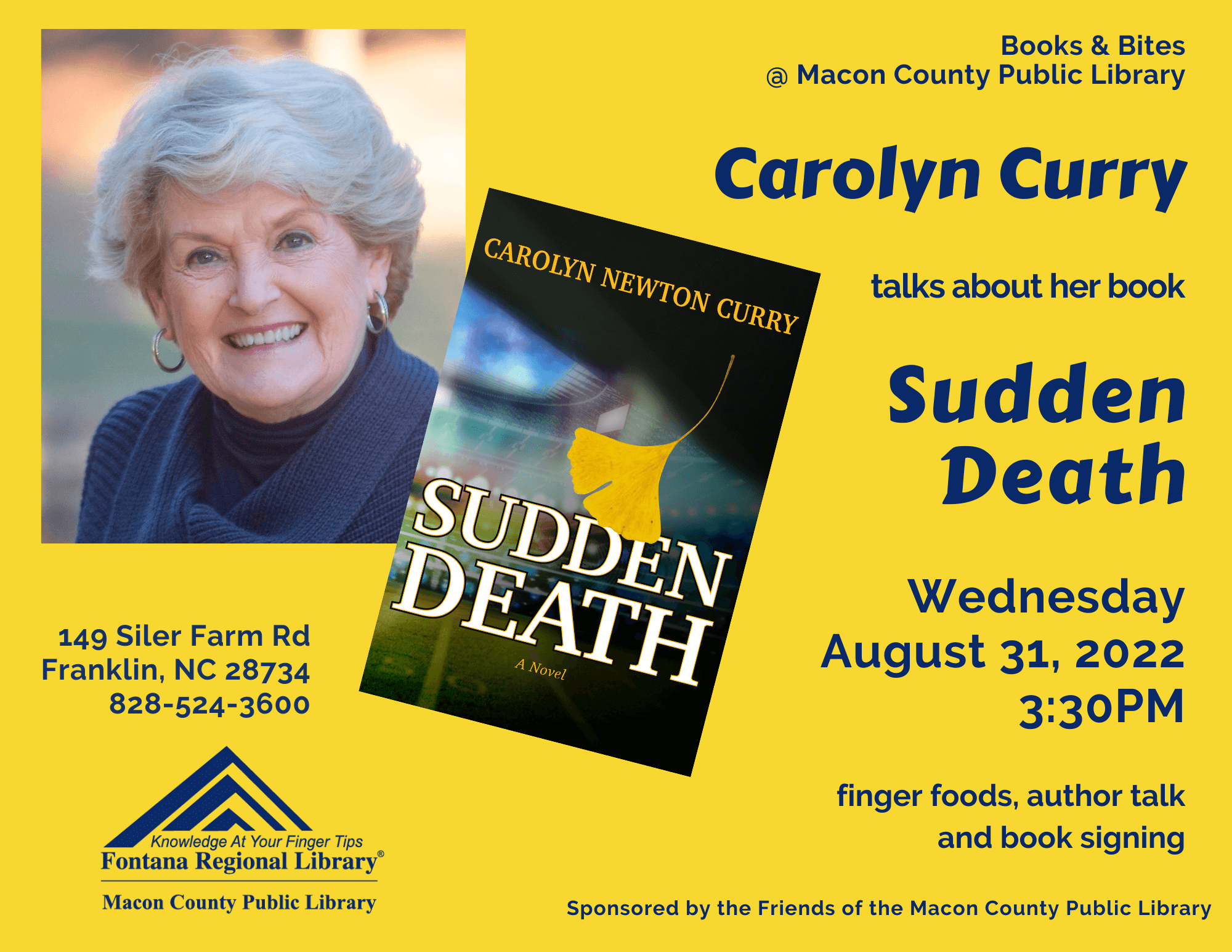 Books & Bites presents Carolyn Curry