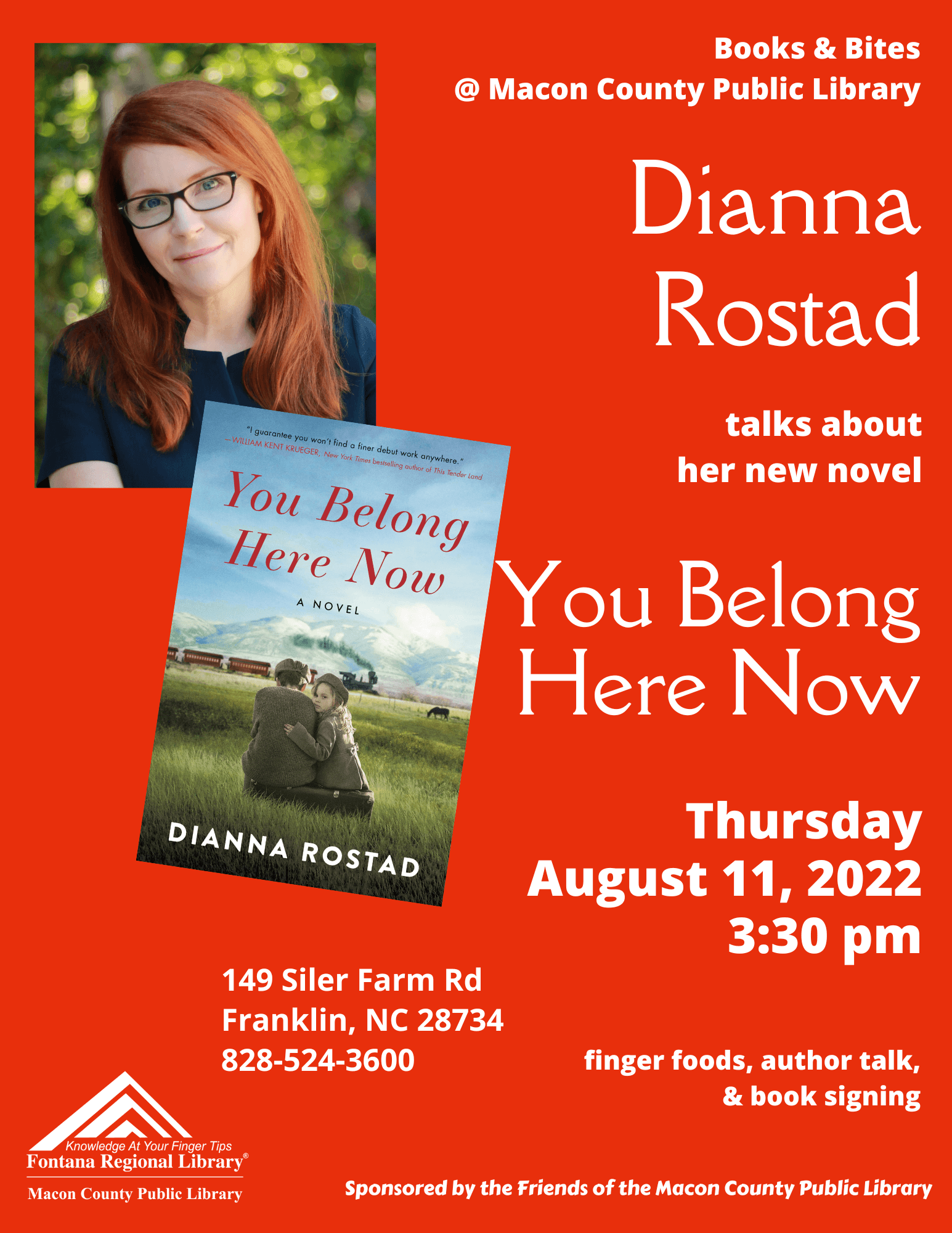 Books & Bites presents Dianna Rostad Cancelled